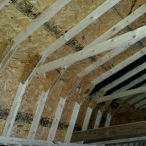 Need help with insulating a gambrel style shed 